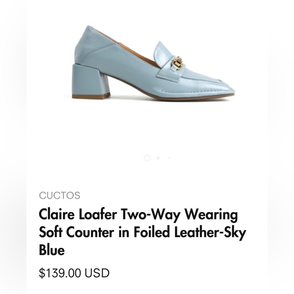 Leather Chunky-Heeled Loafers - Picture 2 of 5